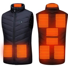 Чоловічий жилет HeatFashion Black: Стиль та Тепло в Одному